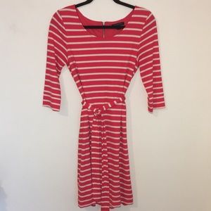 Banana Republic red striped dress
